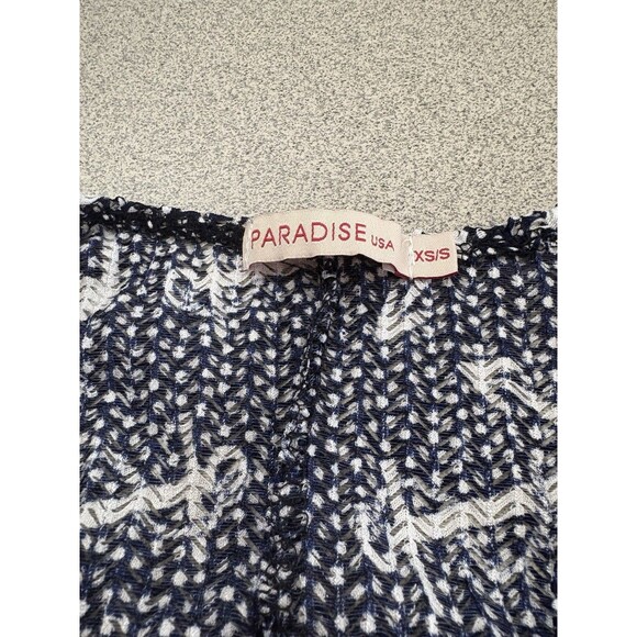 Paradise USA NWT Woman’s Cover Up/Dress Navy w/White Anchors XS-Small Stretch - Picture 3 of 10